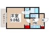Ｂｌｏｏｍ竹の塚 1Kの間取り