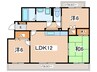 エスパレス湘南 3LDKの間取り