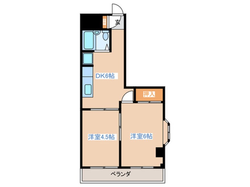 間取図 ダイヤモンドパレス