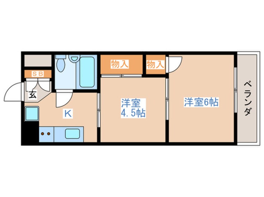 間取図 ダイヤモンドパレス