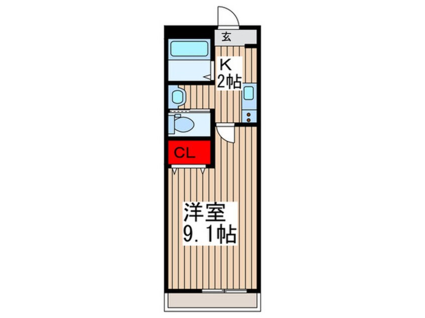 間取図 キャメル足立入谷