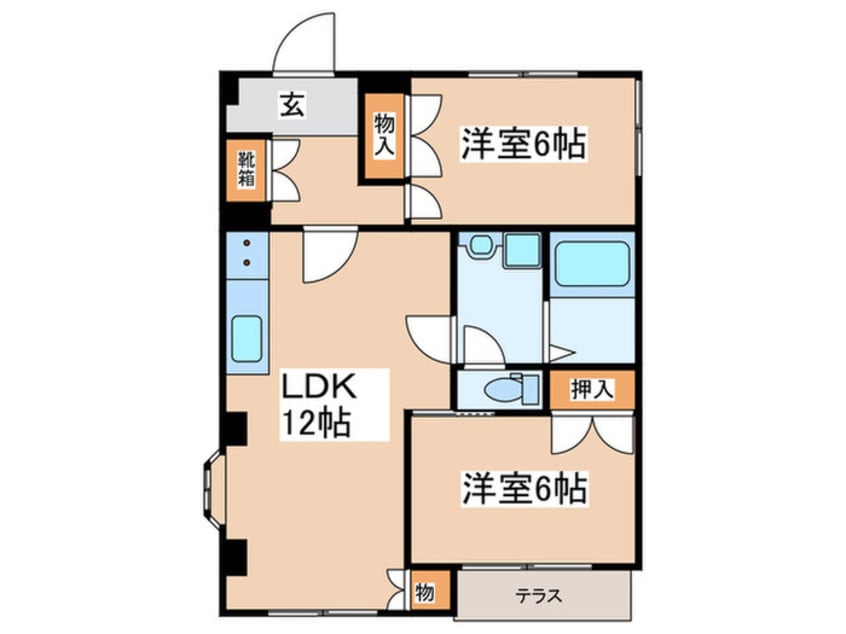 間取図 メゾンえげやま