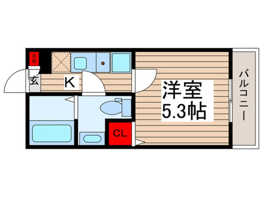 間取図 MELDIA梅島Ⅲ