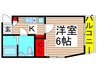 MELDIA梅島Ⅲ 1Kの間取り