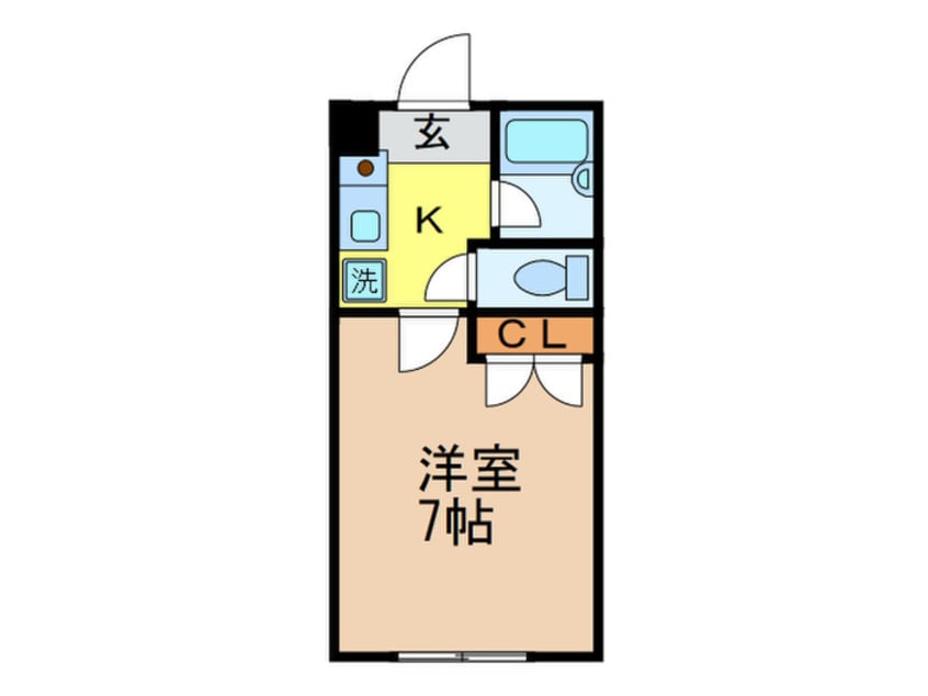 間取図 シャルレ早稲田