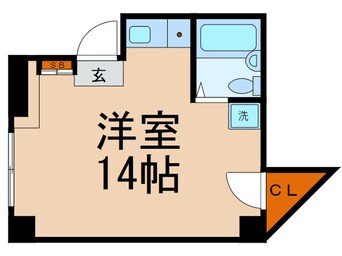 間取図 シャルレ早稲田