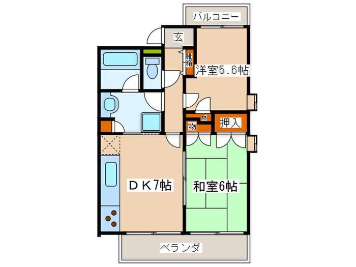 間取り図 ファミ－ルヴィラ多摩