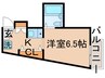メゾンドエフ 1Kの間取り