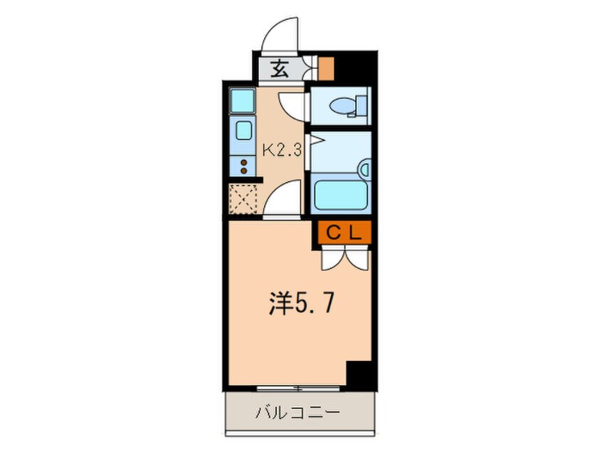 間取図 コンフォリア芝浦キャナル