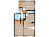 Ｖｅｎｔ　Ｖｅｒｔ　Ｅ 2LDKの間取り