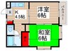トゥフレ参番館 2Kの間取り