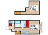 ＰＬＵＳＥＥＤ殿平賀 1Rの間取り