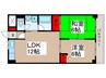 シャトレ白金 2LDKの間取り