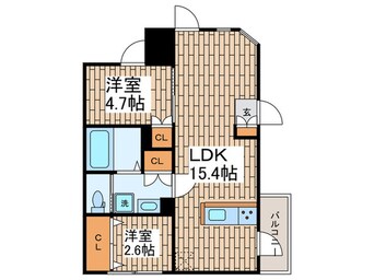 間取図 GranDuo大森山王2