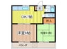 小山第二コーポ 2DKの間取り
