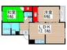 メゾン吉岡 2LDKの間取り
