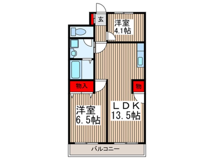 間取図 ウエストパレス蕨Ⅰ