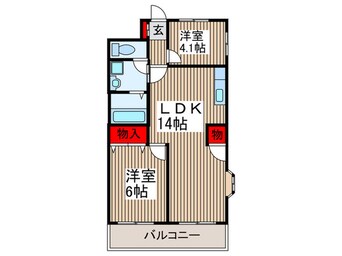 間取図 ウエストパレス蕨Ⅰ