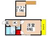 メゾントヤマ 1Kの間取り
