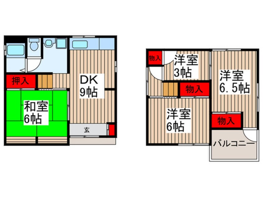 間取図 北町５丁目貸家