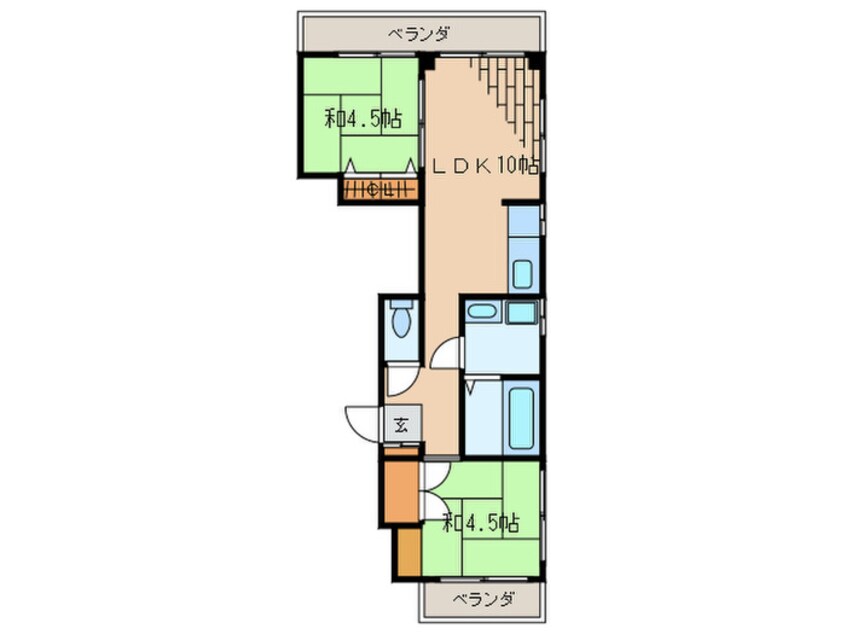 間取図 寺澤大阪屋マンション