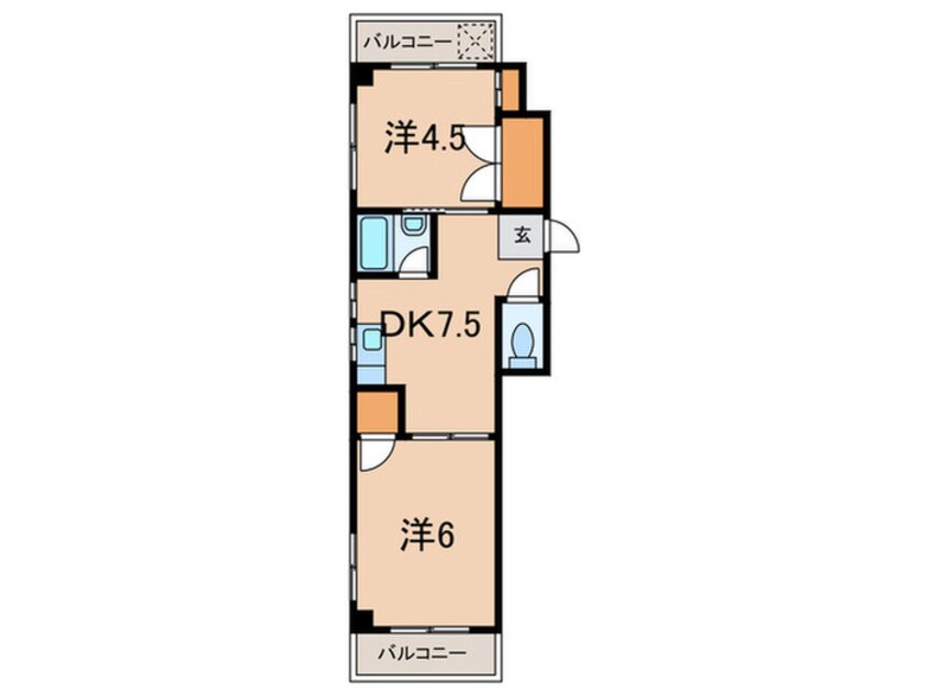 間取図 寺澤大阪屋マンション