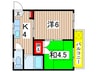 エルプス誉田 2Kの間取り