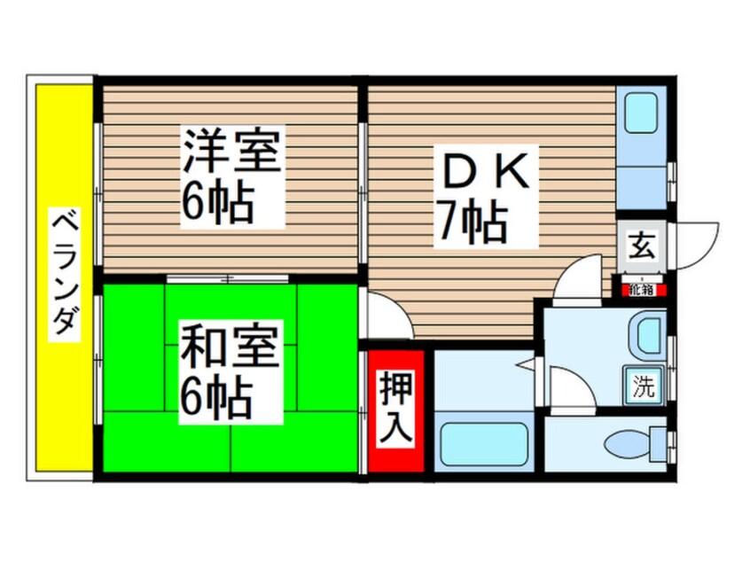 間取図 ドミール花園