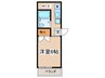 ハイツマイルド 1Kの間取り