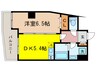 ONE ROOF FLAT NISHIWASEDA 1DKの間取り
