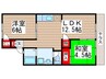 昭和ハイツ 2LDKの間取り