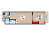 ミリアビタ千葉駅前 1LDKの間取り