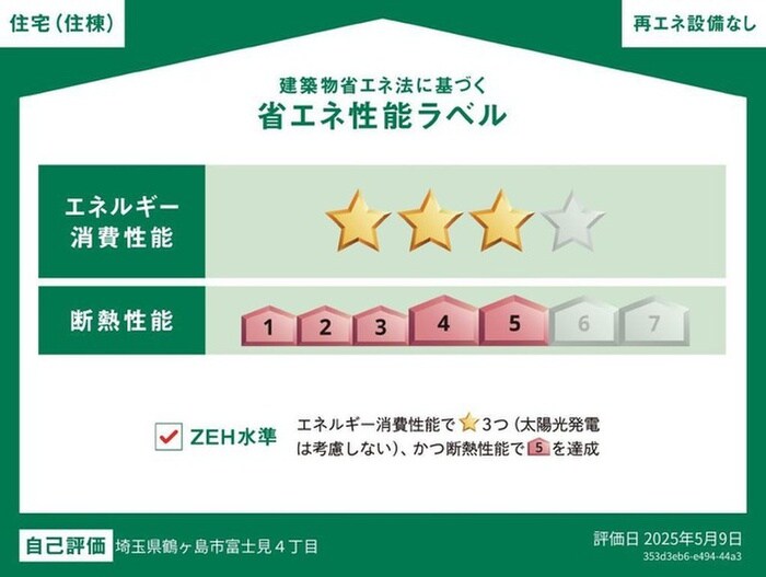 建築中 鶴ヶ島市富士見４丁目新築工事Ｂ