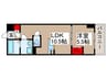 ルミエ－ルアシハラ 1LDKの間取り