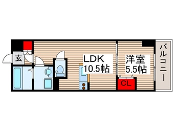 間取図 ルミエ－ルアシハラ