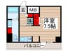 S-RESIDENCE行徳aile 1Rの間取り