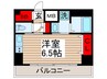 S-RESIDENCE行徳aile 1Rの間取り