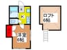 ハイツルーセント 1Kの間取り