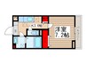 ココ　アムール 1Kの間取り