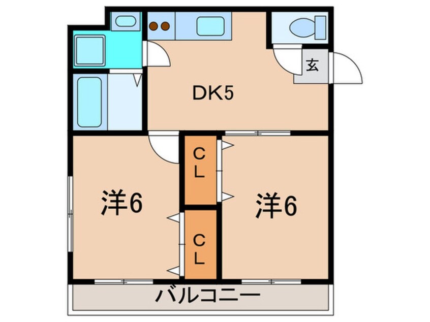 間取図 栗林ハイム