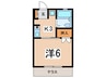 プルミエール横浜 1Kの間取り