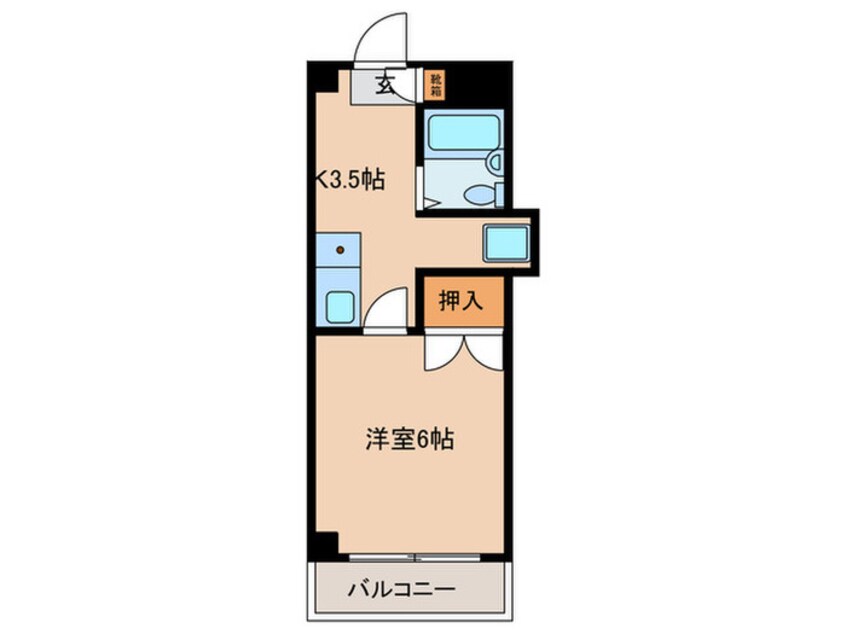 間取図 シャトル日新