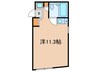 パルク深沢Ⅲ 1Rの間取り