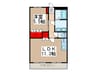 フィオレ 1LDKの間取り