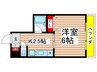 ＣＥＬＬＳ有阪 1Kの間取り