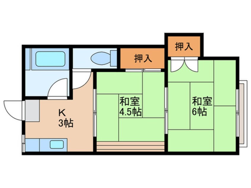 間取図 けやき荘