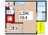REGALEST 松ヶ丘町 1LDKの間取り