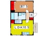 白鷺ハイツ 1LDKの間取り