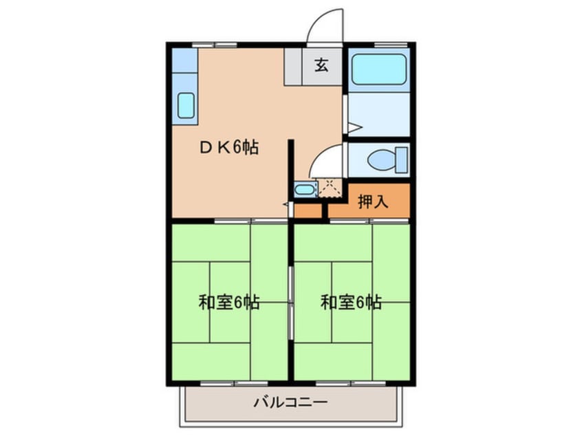 間取図 フォーレストⅡ