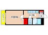 パークハイツ百合丘 1Kの間取り